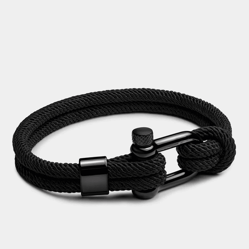 Black Rope Bracelet Malibu