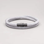 Minimalist Gray Rope Bracelet Wave