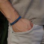 Minimalist Blue Rope Bracelet Wave